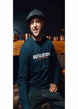 Sweat Gueuleton bleu marine Taille M